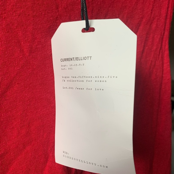 NWT Current/Elliott Red Twisted Tank Top - Picture 2 of 6